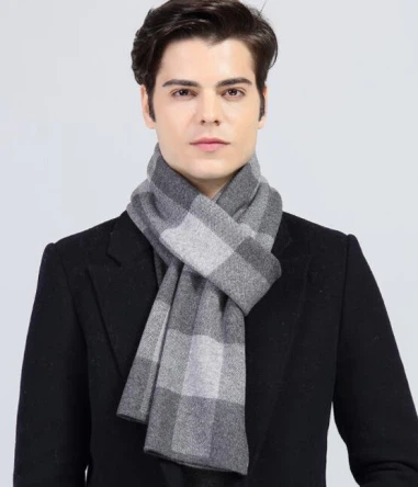 Customizable 100% Pleev Scarf Rau Cov Txiv neej